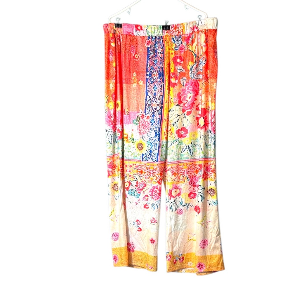 NWOT-Floral Multicolor Bohemian Pants
